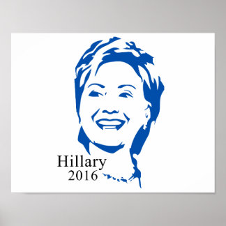 Poster Hillary 2016 Vote Hillary Clinton para Presidente