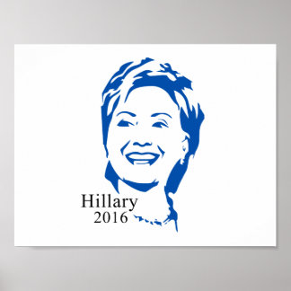 Poster Hillary 2016 Vote Hillary Clinton para Presidente