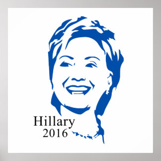 Póster Hillary 2016 Vote Hillary Clinton para Presidente
