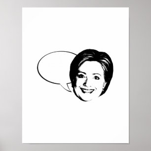 Poster HILLARY CLINTON BALÃO DE FALA -.png