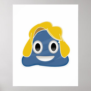 Póster Hillary Clinton Cocô Azul - -