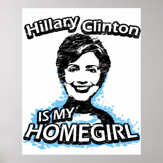 Póster Hillary Clinton é a minha garota (Frente)