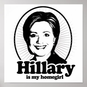 PÓSTER HILLARY É MEU HOMEGIRL - .PNG