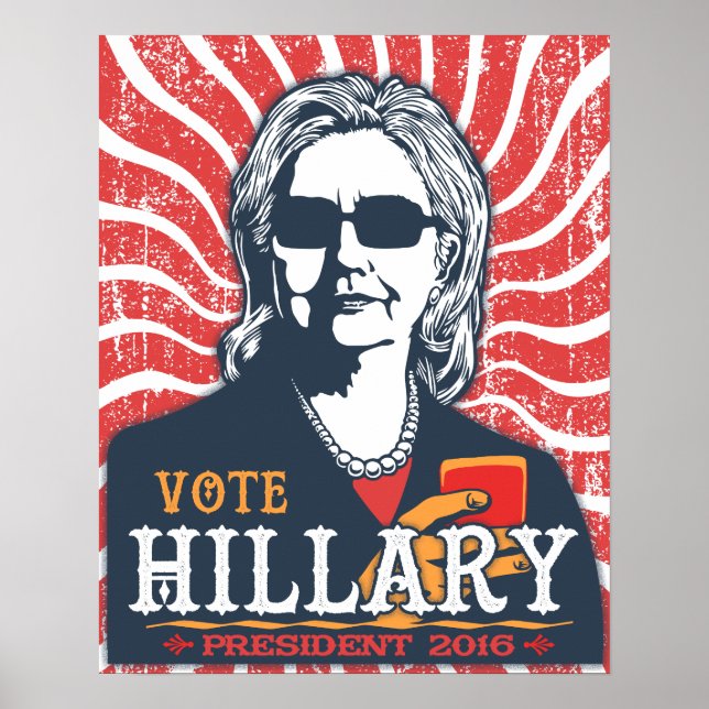 Póster Hillary Shades (Frente)