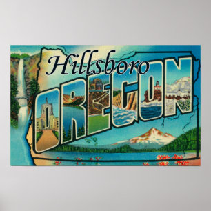 Póster Hillsboro, Oregon - grandes cenas da letra