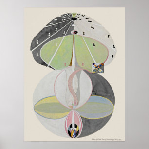 Poster Hilma af Klint - Árvore do Conhecimento, nº 5