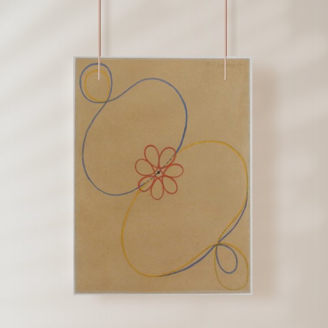 Poster Hilma Af Klint, Estrela de Sete Pontos No5, Abstra (Criador carregado)