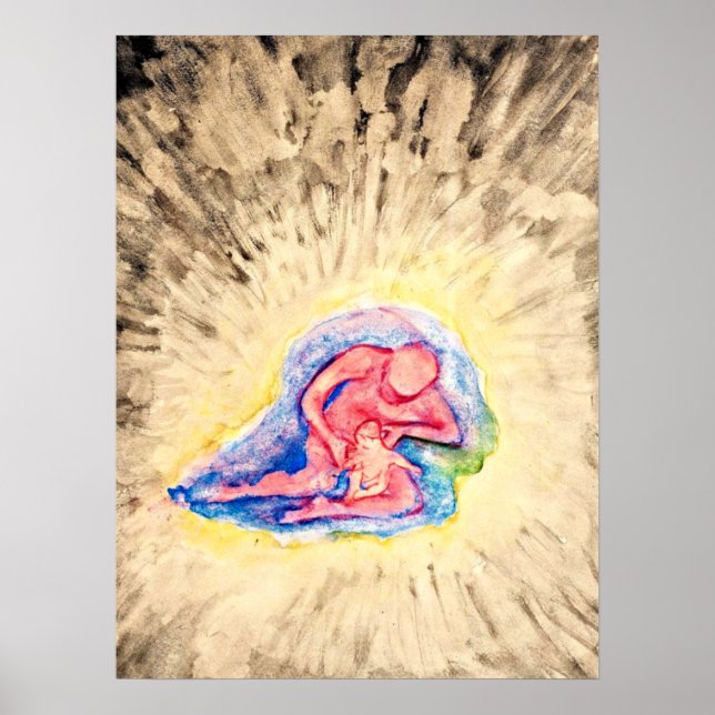 Poster Hilma af Klint - Mãe e Filho (Frente)