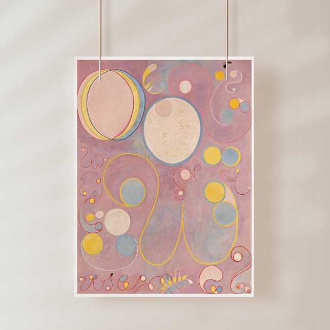 Poster Hilma Af Klint, Os Dez Maiores Nº8, Arte Abstrata (Criador carregado)