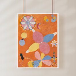 Poster Hilma Af Klint, Os Dez Maiores No4, Abstrato Art