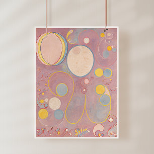 Poster Hilma Af Klint, Os Dez Maiores Sem8, Abstrato Art