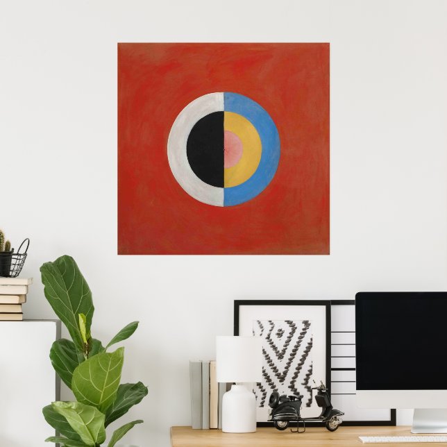 Poster Hilma Af Klint, The Swan No.17, Abstrato Art (Escritório em casa)