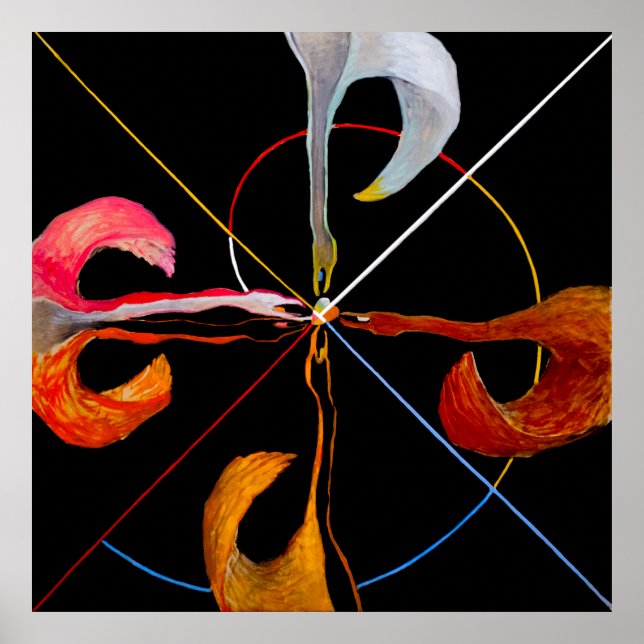 Poster Hilma af Klint - The Swan No 7 (Frente)