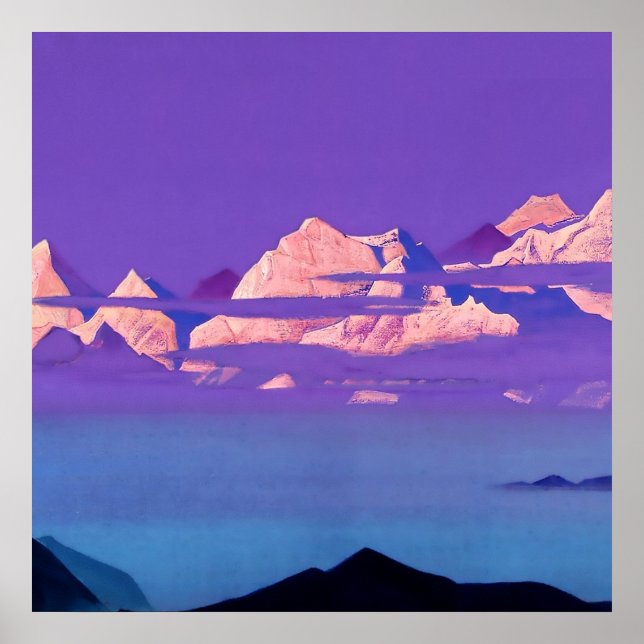 Poster “Himalaias 1933” por Nicholas Roerich (Frente)