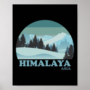 Poster Himalaya Asia Ski Resort Skiting Snowboard