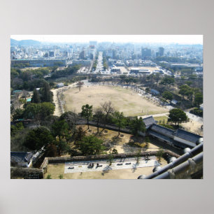 Poster Himeji, Japão (View from atop castle)