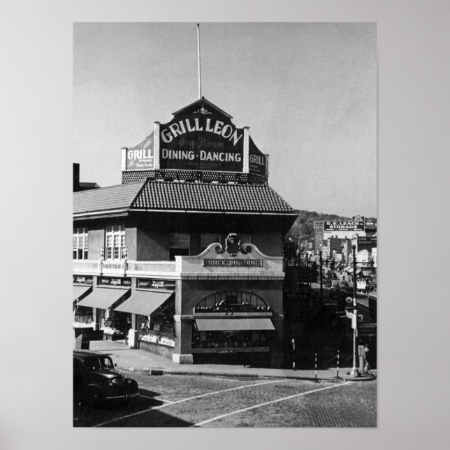 Poster Hinck Building, Montclair, New Jersey, Vintage (Frente)