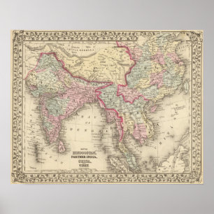 Póster Hindoostan, India mais distante, China, Tibet 2