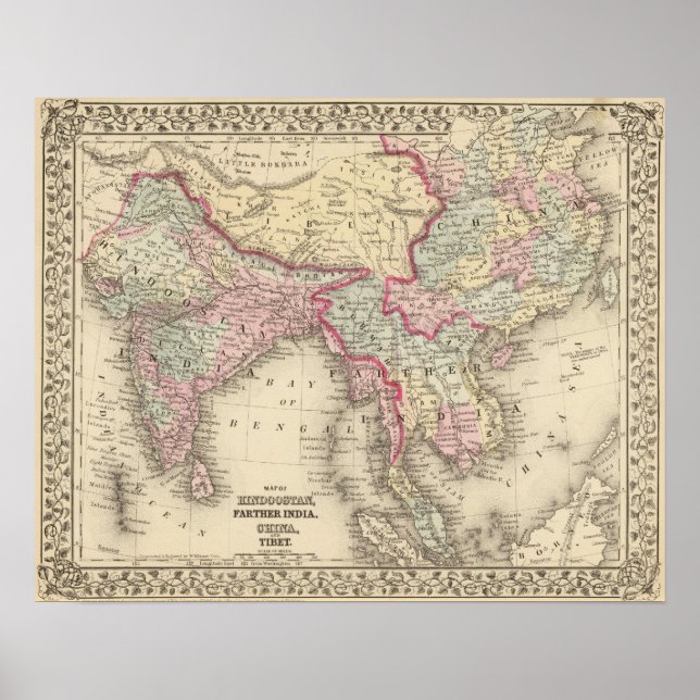 Póster Hindoostan, Índia mais distante, China, Tibete 2 (Frente)