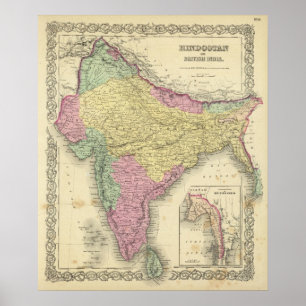 Póster Hindostan ou India britânico