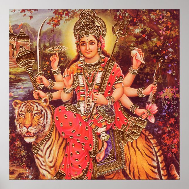 POSTER HINDU GODDESS DURGA (Frente)