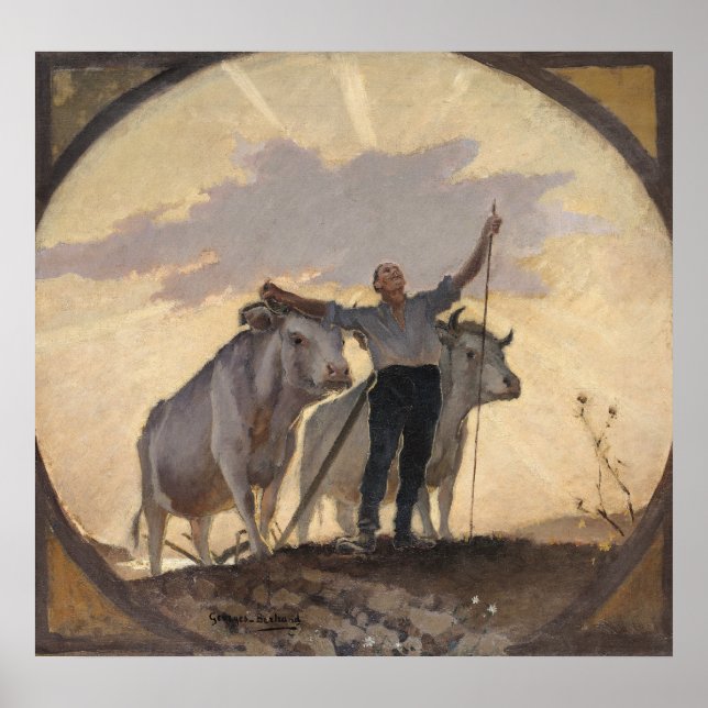 Póster Hino da Terra ao Sol, 1892 (Frente)