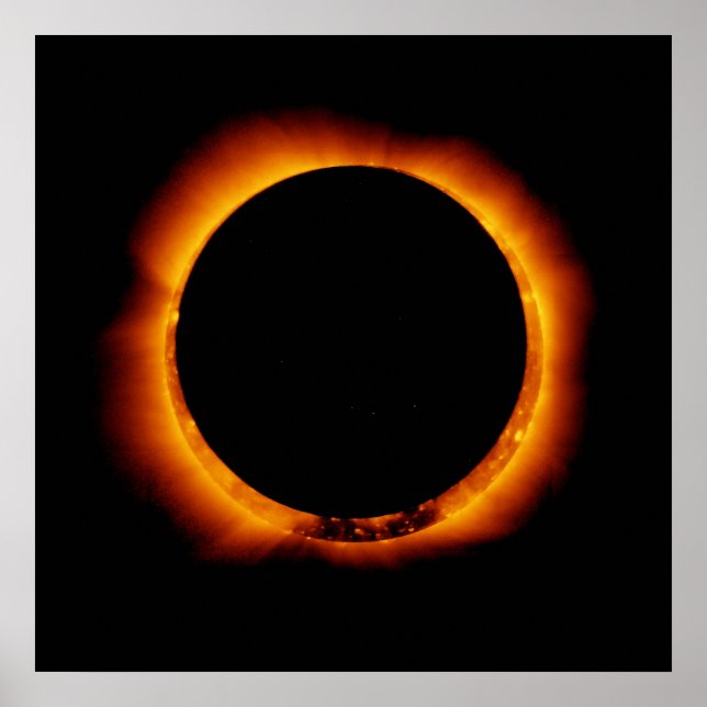 Póster Hinode observa um Eclipse Solar Anual (Frente)