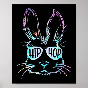Poster Hip Hop Bunny Boys Crianças Bebê Páscoa Coelho You