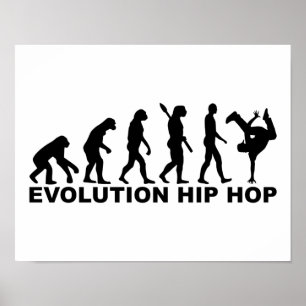 Poster hip hop de evolução