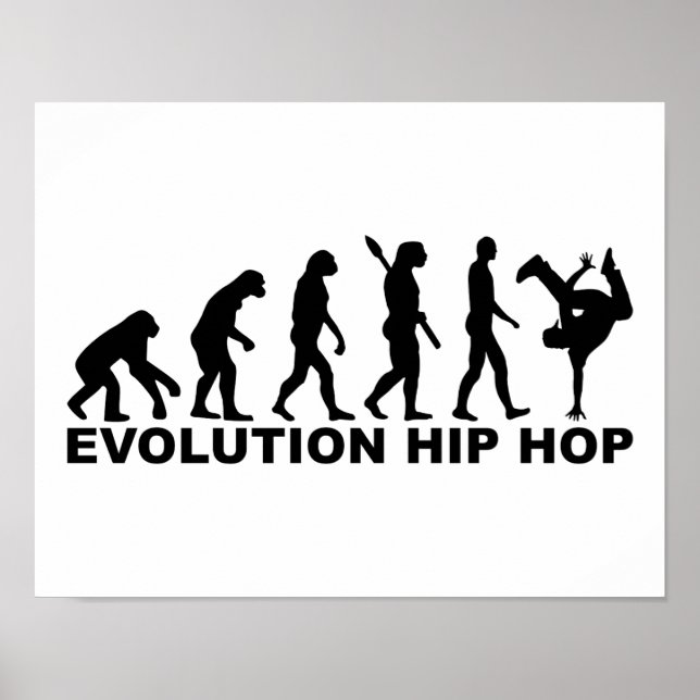 Poster hip hop de evolução (Frente)