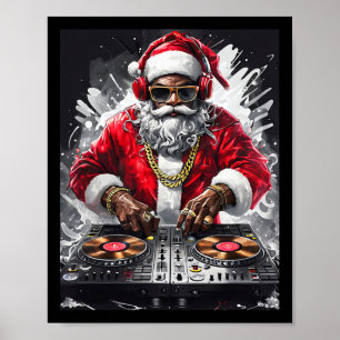 Poster Hip Hop Papais noeis Dj Natal