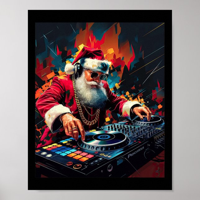 Poster Hip Hop Papais noeis Dj Natal 2 (Frente)