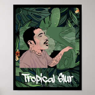 Poster Hip Hop Sush Vegetação Urbana de Hop de Driver de