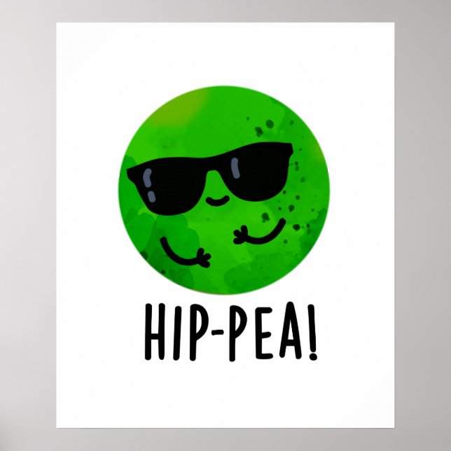 Poster Hip Pea Engraçado Hip Pun (Frente)