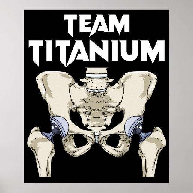 Poster Hip Surgery Recovery Gifes Hippie Replacement (Frente)