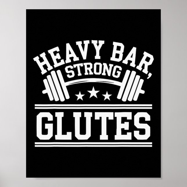 Poster Hip Thrust Exercício de construção de barcos - Wor (Frente)