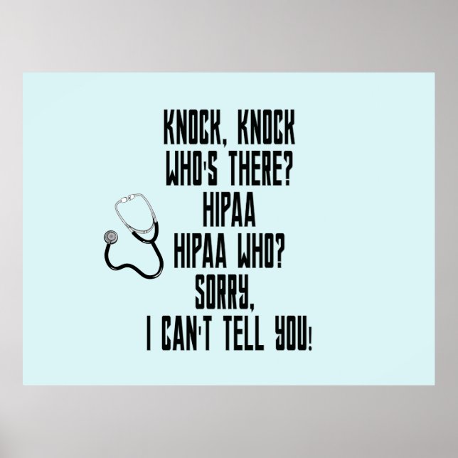Poster HIPAA Humor (Frente)