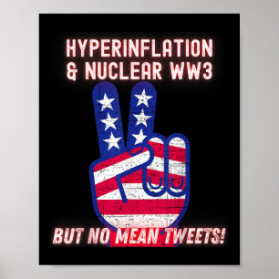 Poster Hiperinflação E Guerra Nuclear Ww3, Mas Não Signif