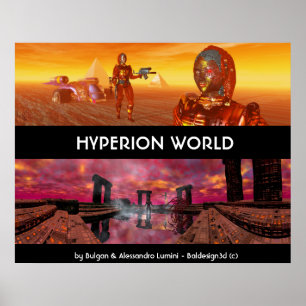 Póster HIPERION WORLD SCIENCE FICfi