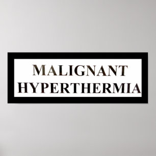 Póster Hipertermia MALIGNO