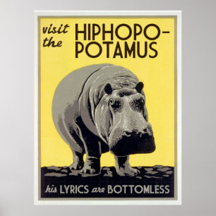 Poster hiphopapotamus do hiphopopotamus rhymenocerous