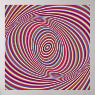 Póster Hipnose de néon