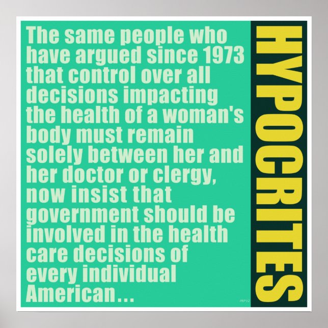 Póster Hipócritos (Frente)