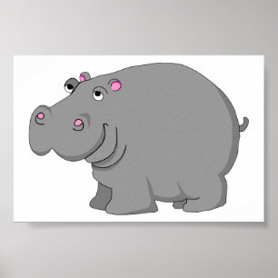 Póster hipopótamo