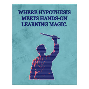 Póster Hipótese Encontra Magia da Ciência de Aprendizado 