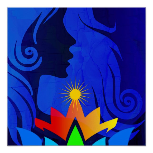 PÓSTER HIPPIE CHAKRA QUEEN (Frente)