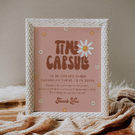 Poster HIPPIE DAZE Groovy Time Sinal da Cápsula