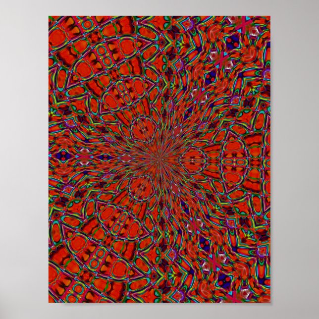 Poster Hippie dos anos 60 (Frente)