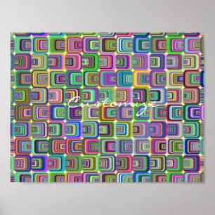 Poster Hippie-estilo psicadélico Groovy Thunder_Cove