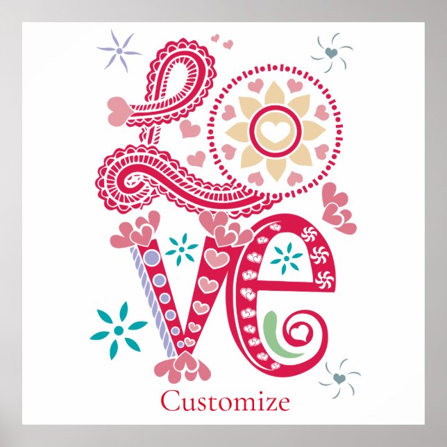 Poster Hippie Groovy - Sinal de Amor Thunder_Cove (Frente)